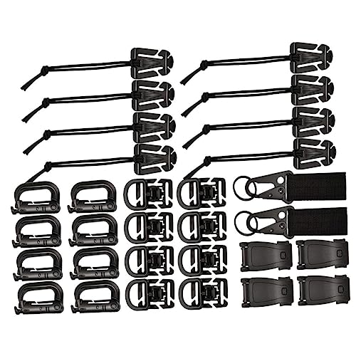 Sosoport 1Set Tactical Package Bag Accessories Storage Pockets for Camping Hiking Mountaineering Outdoor Use Black