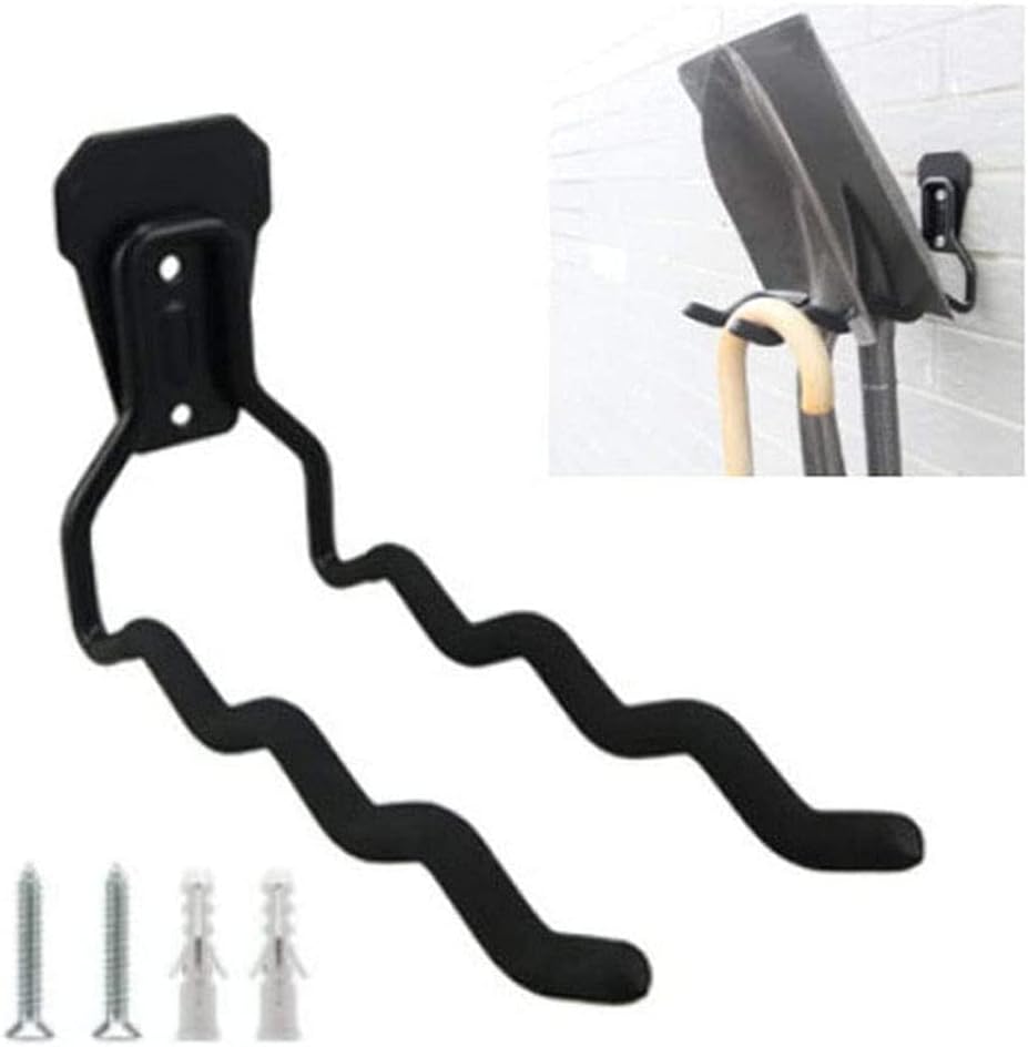 Garage Tool Storage Rack, Heavy Duty Garden Tool Organizer Wall Mount Garage Hooks, Power Tool Hanger String Trimmer Hangers (1 Pcs) - - 