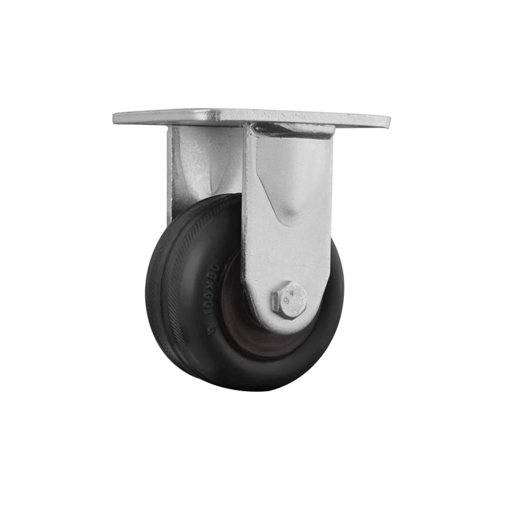 GYEQXKT Heavy Duty Industrial Caster Wheels - 1000kg Load Capacity Swivel Rubber Tires Mute & Wear-Resistant Cast Iron Bracket Perfect for Trolleys & Workbenches