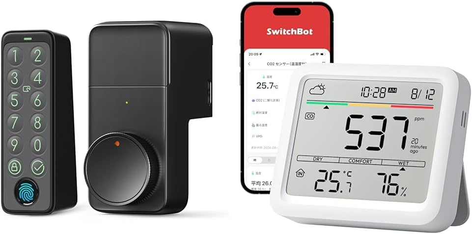 セット買い】SwitchBot スマートロック プロ 指紋認証パッド セット買い】SwitchBot スマートロック プロ 指紋認証パッド