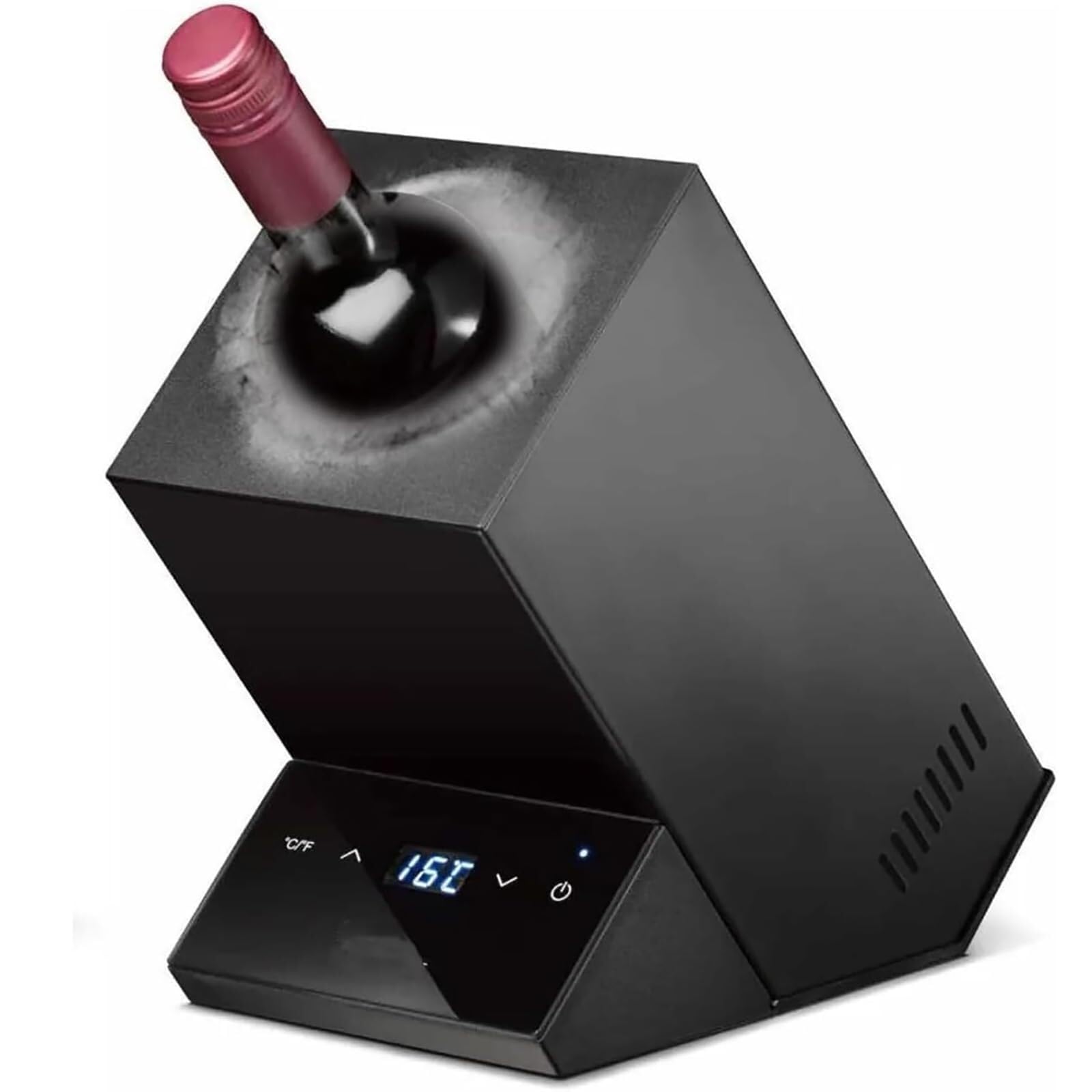 Elektrischer Weinkühler, Einzelflaschen-Weinkühler aus Edelstahl, 750 ml Weinflaschenkühler, schnelles Getränk, Champagner, Getränkekühler, Geschenke für Weinliebhaber