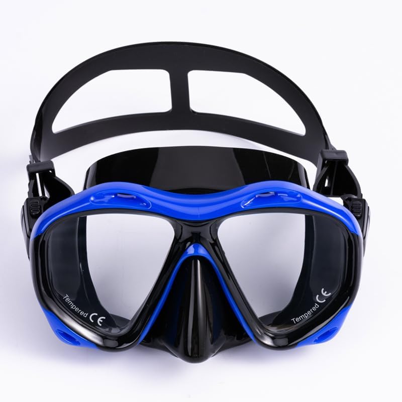 Gafas de esnórquel panorámicas antivaho para adultos - Máscara de buceo con cubierta de nariz para hombres y mujeres - Equipo de esnórquel ideal