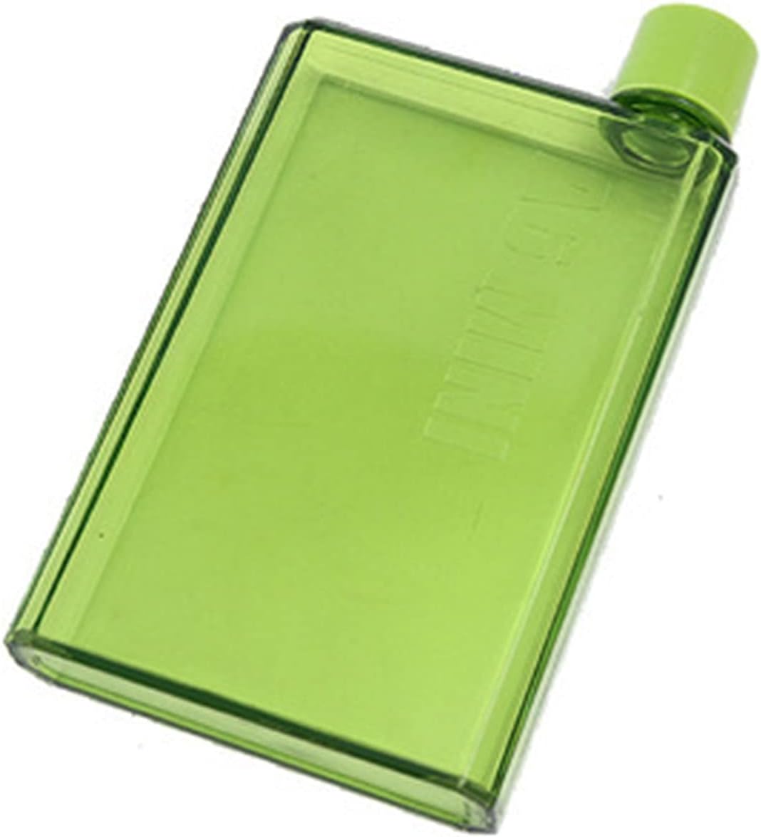 Amazon｜スポーツウォーターボトル、A6 A5ボトルフラットウォーターボトルポータブルクリアブックペーパーパッドA5フラットボトルフラット