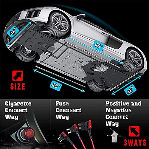SUNPIE Car LED Underglow Lighting Kit, Car Underbody Light kit, Undercar Neon Strips Lights Kit Multi-Color RGB with Phone APP&Remote