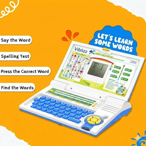 Image of Kids Learning Laptop Toy for Toddlers 2-5 Years, Educational Computer Toy with ABC, Words, Math, Music & Logic Games for Boys & Girls