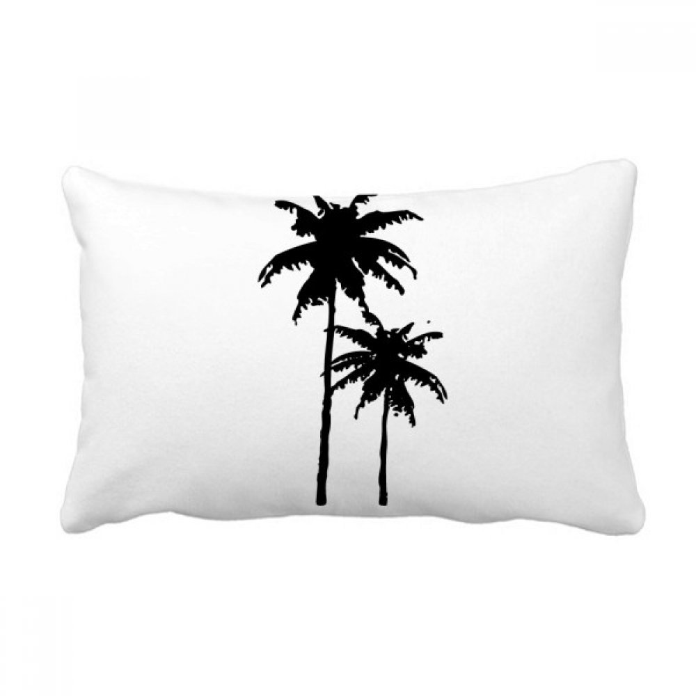 Coussin de décoration salon à motif plage tropicale et oreiller lombaire multicolore 16x24