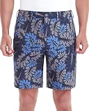 Lesmart Mens Golf Shorts Stretch Bermuda Quick Dry Elastic Waist Relaxed Fit Shorts with Pockets Blu