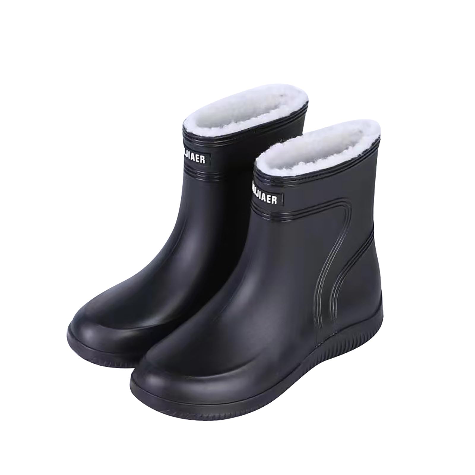 Botas de lluvia para mujer cómodas con punta redonda que evitan pies mojados este invierno 5