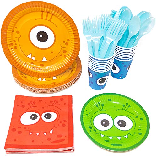 Blue Orchards Monster Party Standard Party Packs (113+ Pieces for 16