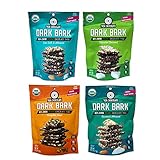 Taza Chocolate Organic Stone Ground 80% Dark Bark Snacking Thins, Variety Pack, 4.2 Oz (Pack of 4)