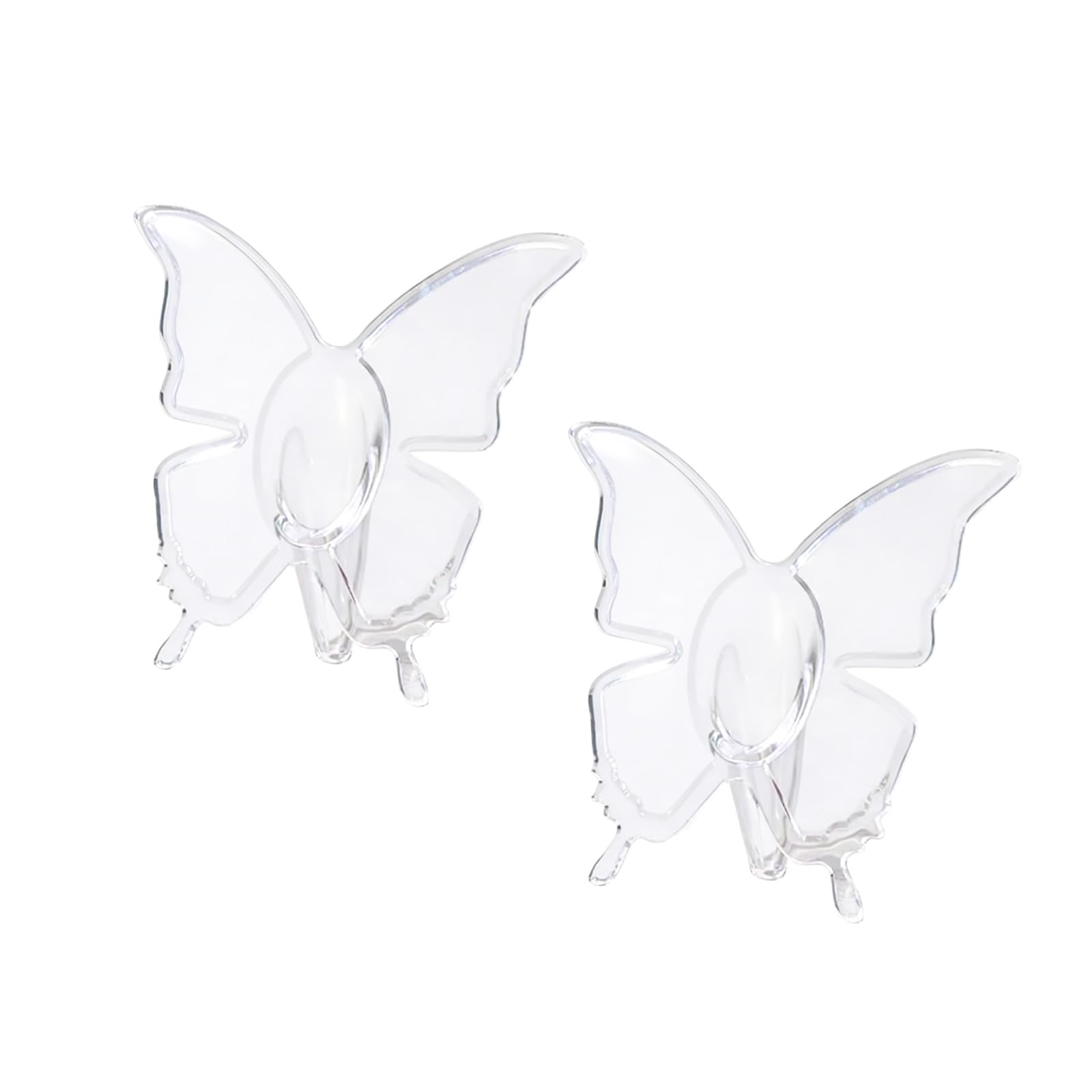 Artistic Butterfly Shape Vases Clear Acrylic Creative Art Desktop Centerpieces Tabletop Decoration for Home Acrylic Butterfly Vases Distinctive Decoration Flower Arrangement Container
