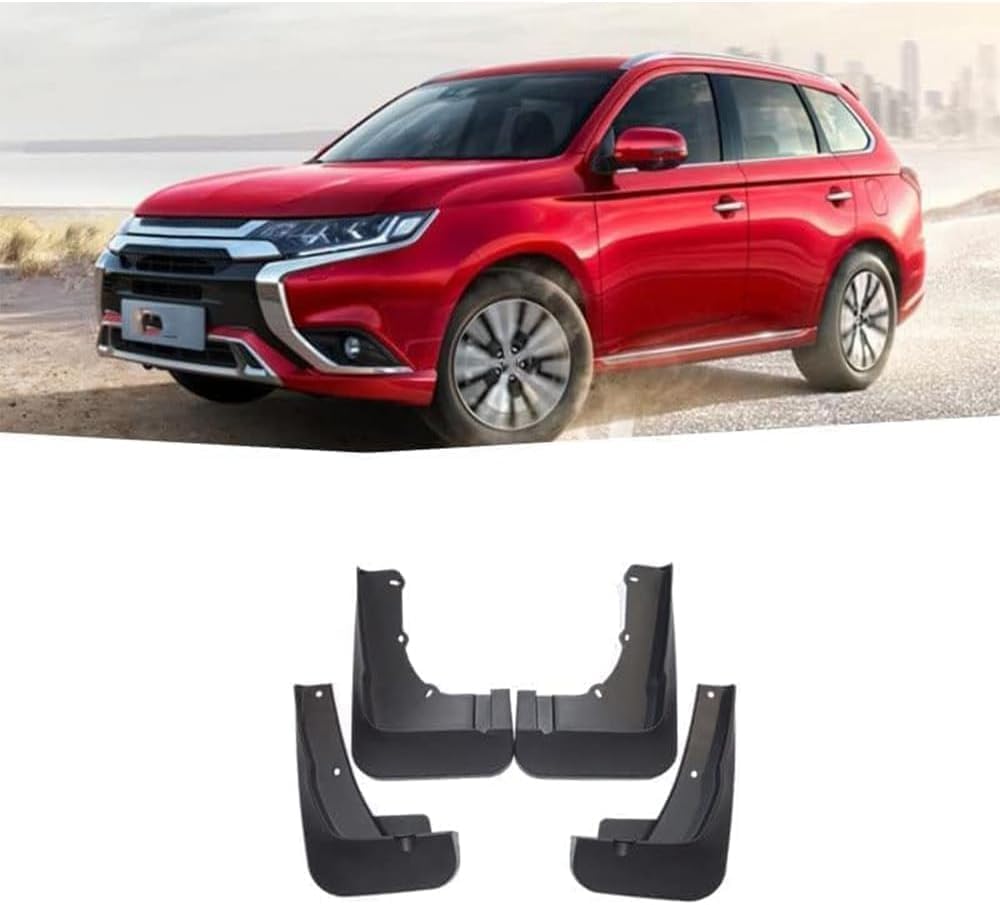 RESKIU 4PCS Mud Flaps for Mitsubishi Outlander PHEV 2021-2023, Splashproof No Drill Easy Install Front Rear Wheel Protection Fender Mudflaps All-Weather Splash Guards