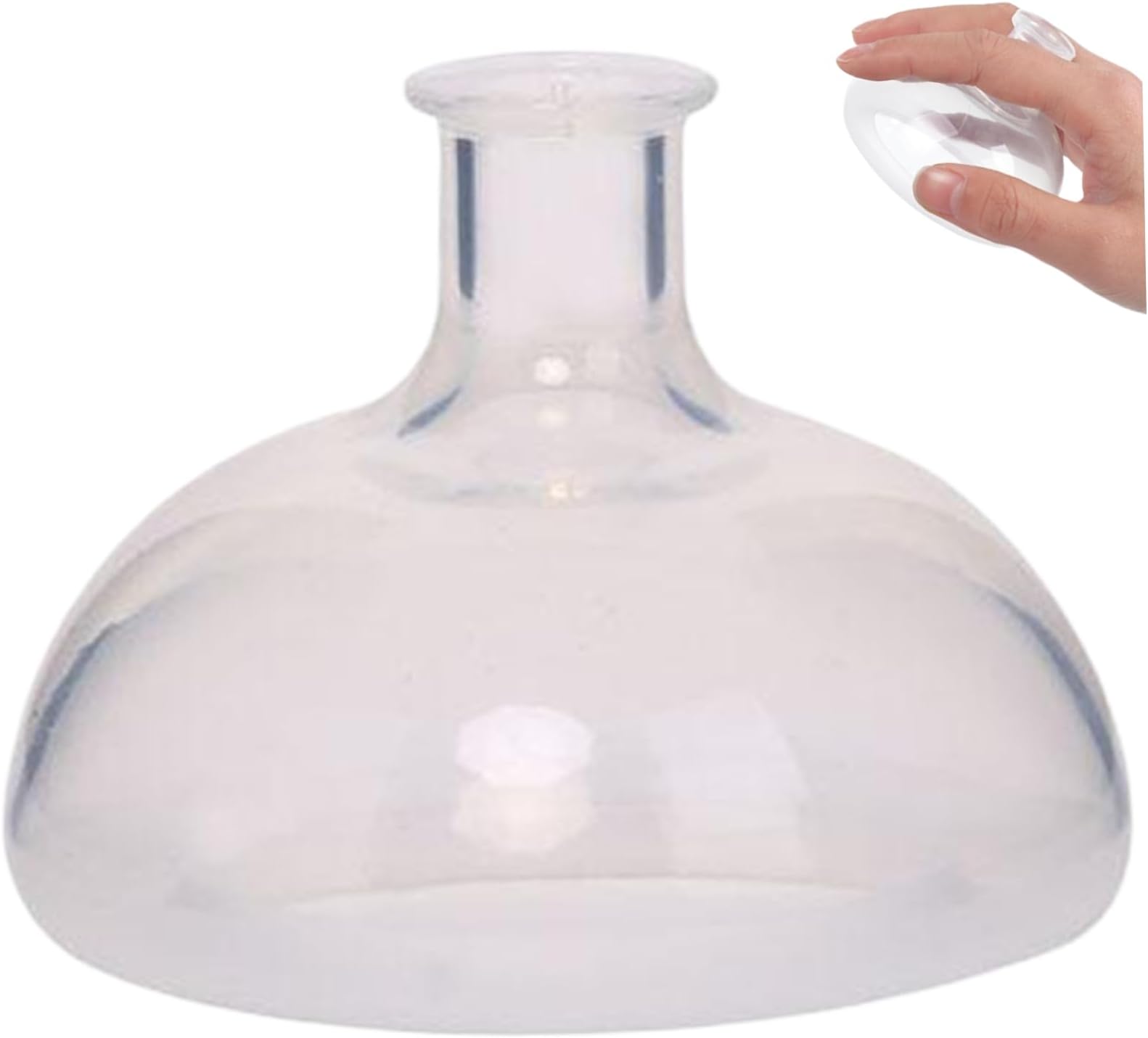 – Chest Percussion Cup Physical Aid Flutter Valve Mucus Removal Device 2.4x1.8 Inch Rubber White Hiccup Stopper Easy to Use Cupping Device for Adult Kids Flutter Valve Mucus Removal