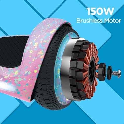 Hover-1 My First Hoverboard Electric Self-Balancing Hoverboard For Kids With 5 Mph Max Speed, Dual 150W Motors, 6.3” Tires, 3 Miles Max Range, And Led Headlights #TOP3