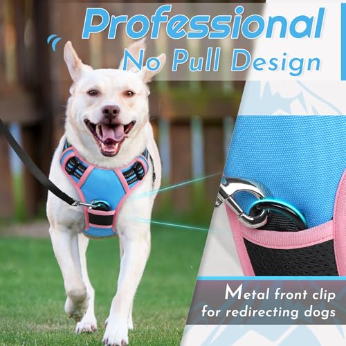 Image of Eagloo Dog Harness for Large Dogs, No Pull Pet Vest with 2 Leash Clips