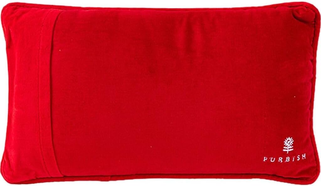 FURBISH Needlepoint Decorative Throw Pillow - Control Freak - 9" x 15" - Small Embroidered Accent Pillow for Bed, Chair, Couch, Sofa - Eclectic Home Decor