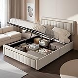 HYNHXBP Cama tapizada de 160x200 cm, colchón no Incluido