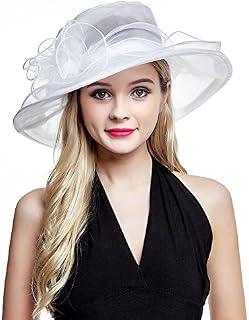 Women's Organza Church Derby Fascinator Cap Kentucky Tea Party Wedding Hat