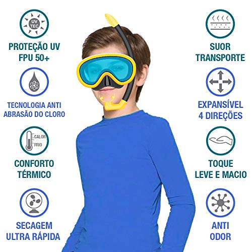 Blusa infantil Proteção Solar UV 50+ Masculina Feminina Bebê Criança c/boné brinde (2 anos)