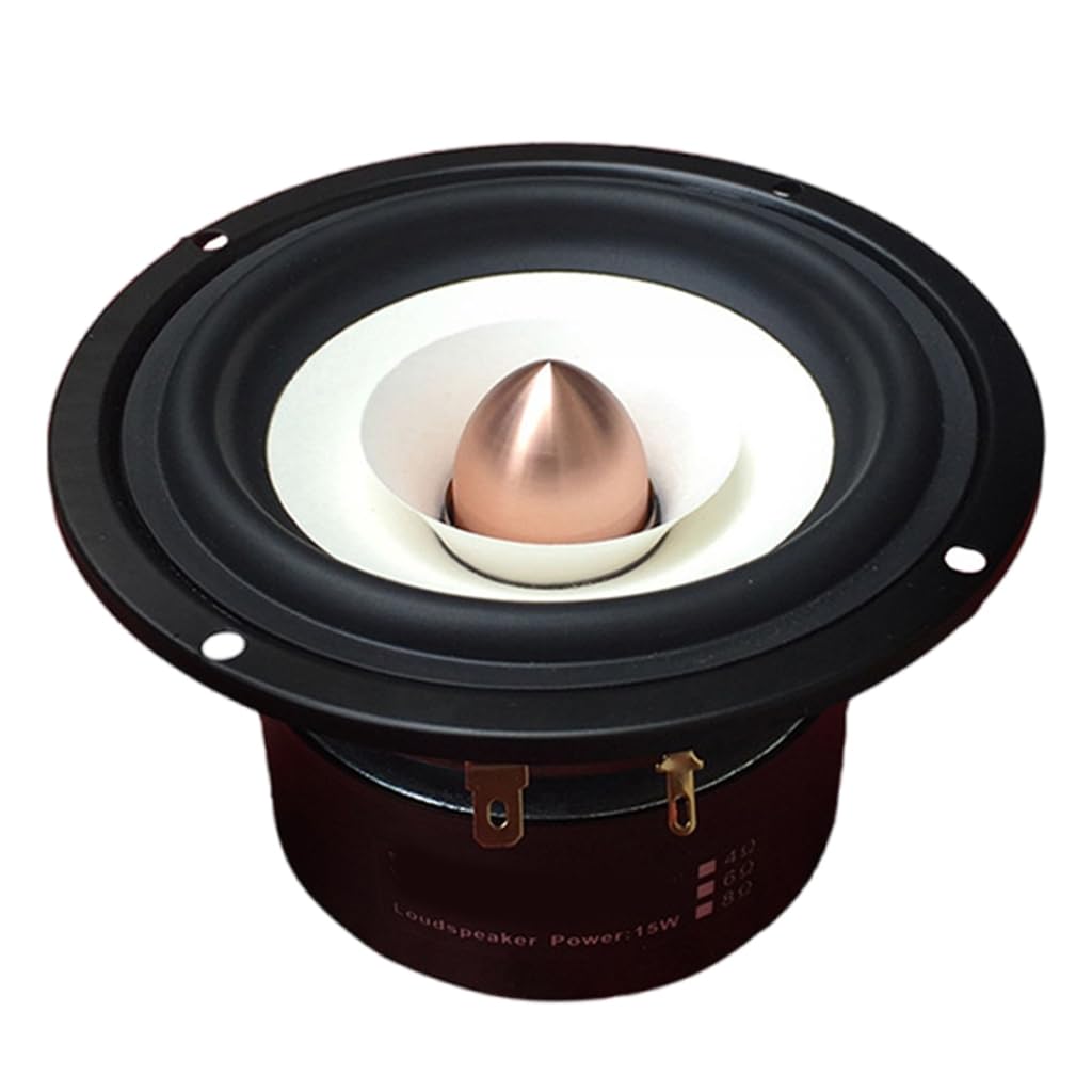 Elnwnnkc High Fidelitys 4Inch Aluminum Cone Woofer for Home Music Systems and Speakers Project Sound