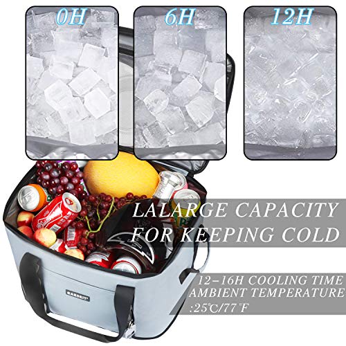 GARDRIT 30/60 Can Large Cooler Bag - Collapsible Insulated Lunch Box, Leakproof Cooler Bag Suitable for Camping, Picnic& Beach (39L) - Image 4