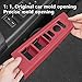 Temmis 4PCS Car Door Window Switch Panel Cover for Honda CRV 2023-2026, Auto Interior Decor Accessories Armrest Trim Silicone Style Kit-Red
