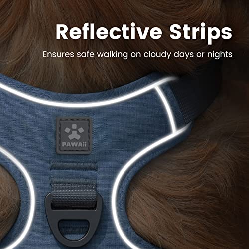 Pawaii Dog Harness For Small Dogs, Dog Harness With Pet Id Tag, No Choke Dog Harness, Adjustable Soft Padded Pet Vest With Easy Control Handle #TOP6