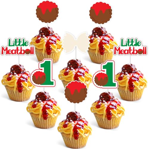 kreat4joy Meatball Birthday Decorations, 36pcs Meatball...
