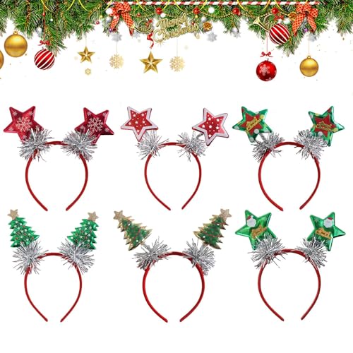 Bandeaux de Noël en feutre, le lot de 6 cadeaux parfaits pour vos invités