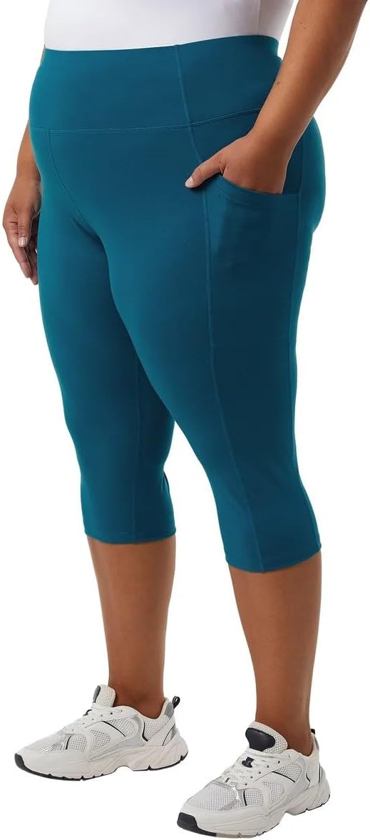 32 Degrees Women Cropped Tight Legging (US, Alpha, XX-Large, Regular, Regular, Blue) - Image 6