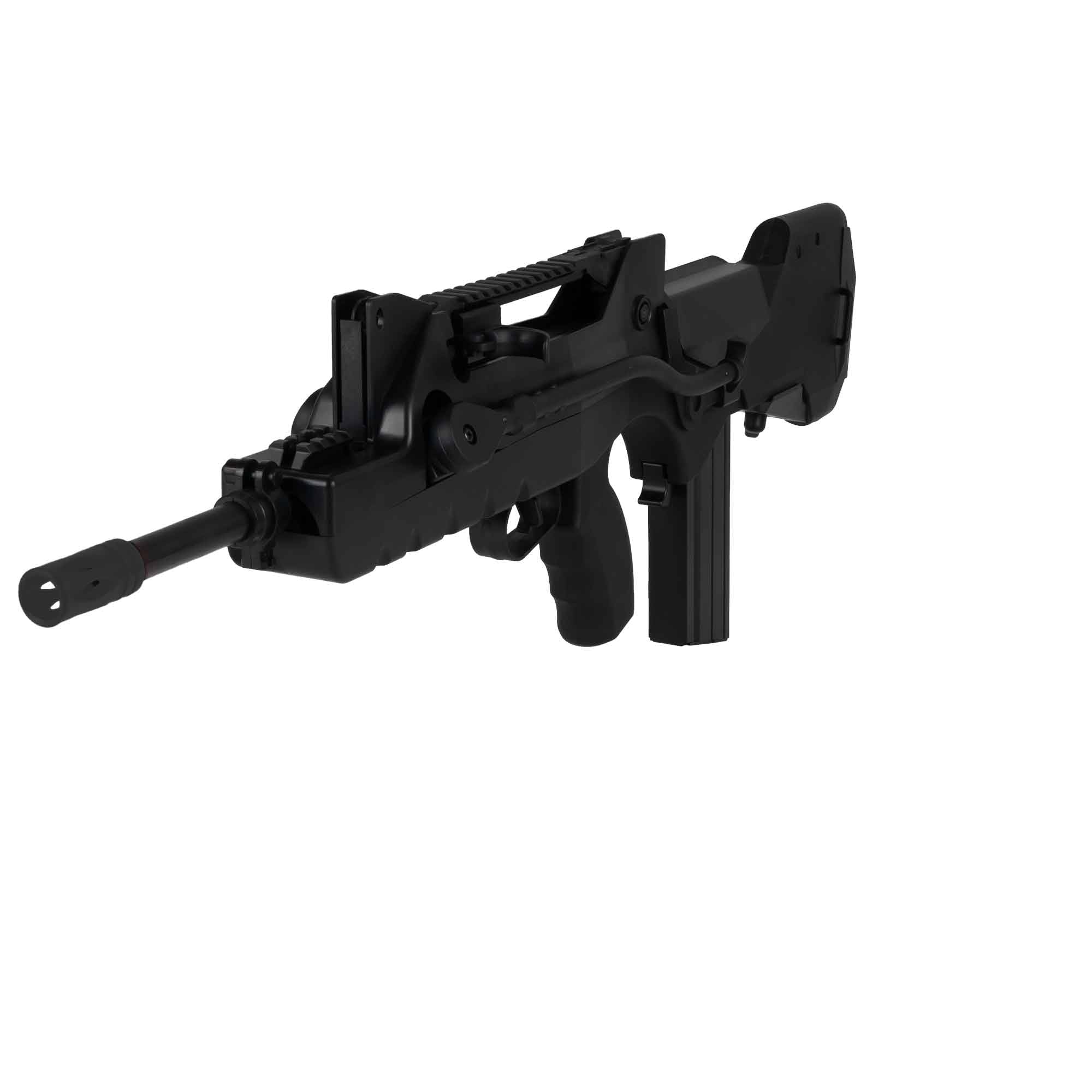 Fucile Softair Manuale a Molla Famas Migliorato/Potenza: 0,9 Joule/Colore:Nero/plastica ABS ad alta resistenza
