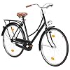 Festnjght Hollandrad damesfiets, 28 inch, stadsfiets met V-rem en terugtraprem, zadel in Nederlandse stijl met veer, 57…