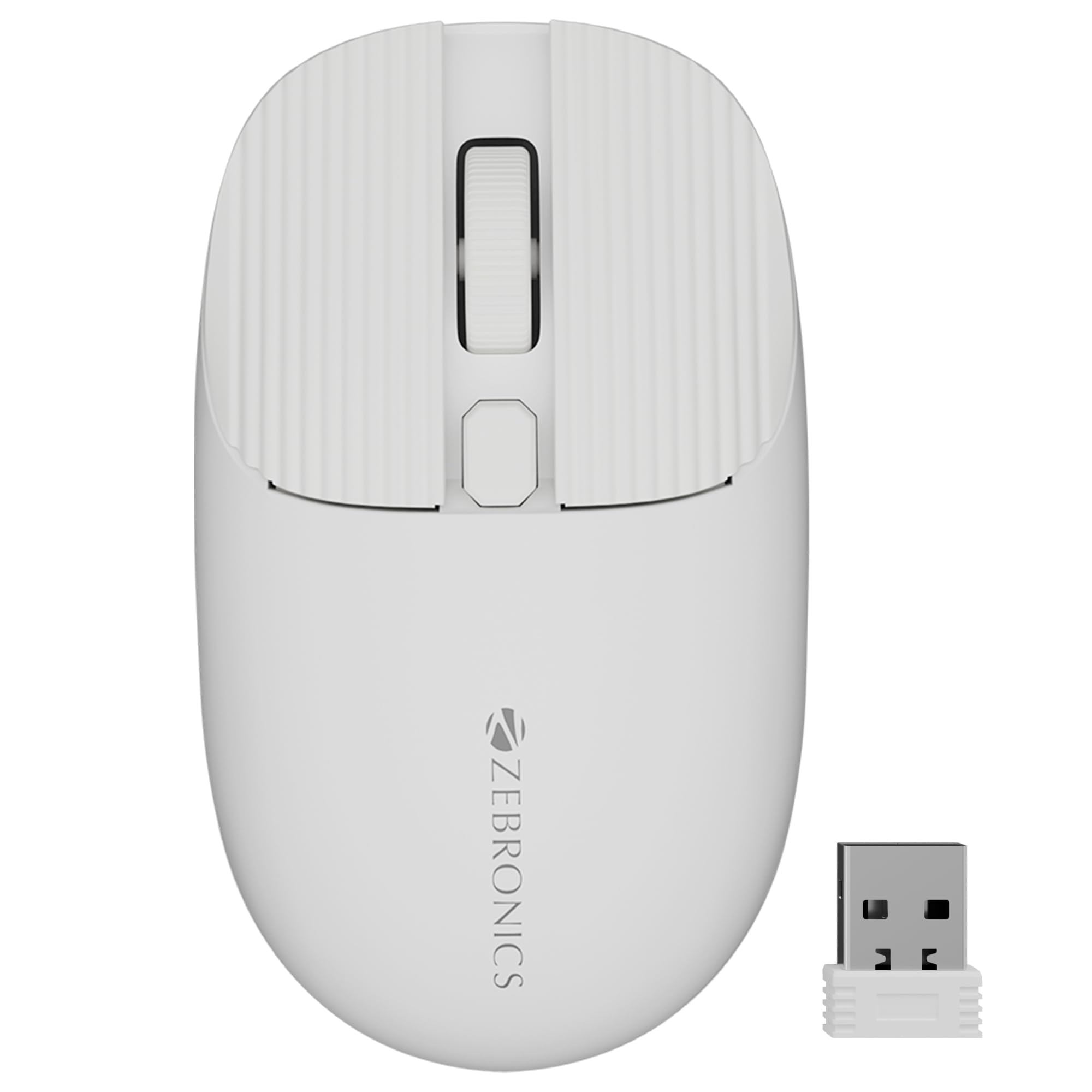 ZEBRONICS Freego Pro Wireless Mouse, Dual Mode 2.4GHz + BT, Upto 1600 DPI, 4 Buttons, USB Nano Receiver, High Precision, Ergonomic Design (White)-picture-15