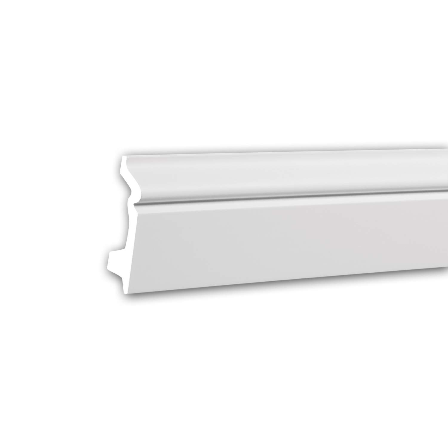 Moulure 153107F Profhome plinthe flexible blanche haut de gamme