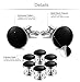Jstyle Mens Cufflinks and Studs Set Tuxedo Shirts Black Business Wedding