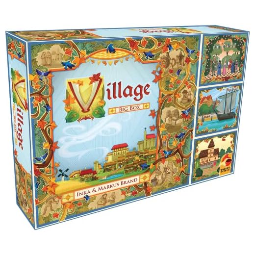Eggertspiele, Village Big Box, Grundspiel + Erweiterungen, Kennerspiel, Brettspiel, 1-5 Spieler, Ab 12+ Jahren, 60-120 Minuten, Deutsch, Mehrfarbig, Bunt