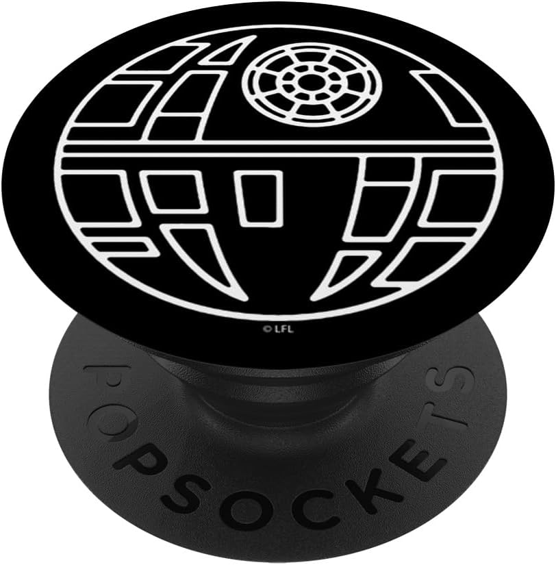 Star Wars Death Star Line Art PopSockets MagSafe PopGrip for iPhone