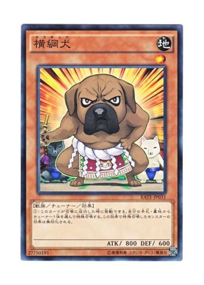 Amazon.co.jp: 遊戯王 日本語版 RATE-JP031 Yokotuner 横綱犬