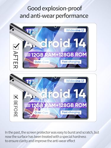 Protector de pantalla para WXUNJA C5-PTB Tablet Android 11" miniatura 3