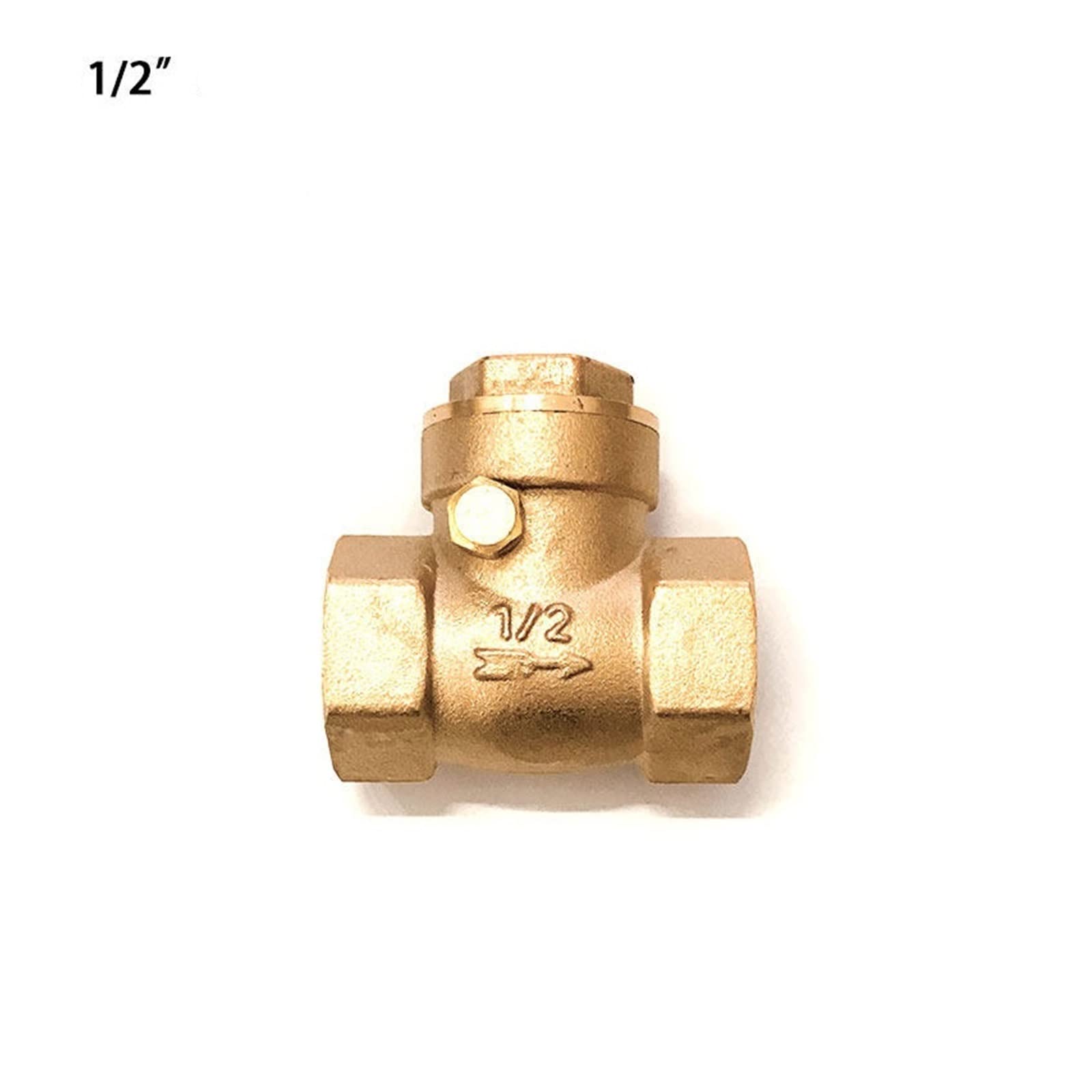 Rückschlagventil aus Messing | 1/2 bis 2 Zoll Innengewinde-Rückschlagventil for Sanitärinstallationen, 1 Stück(0.75In)