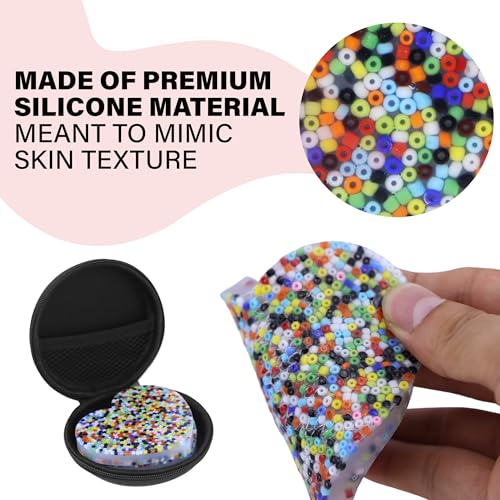Picky Pad 1 Pack - Fidget for Skin Picking with Carrying Case - Trichotillomania Relief Portable Fidgets Picky Pads (1 Count Heart) by RadBizz - Used condition - Image 4