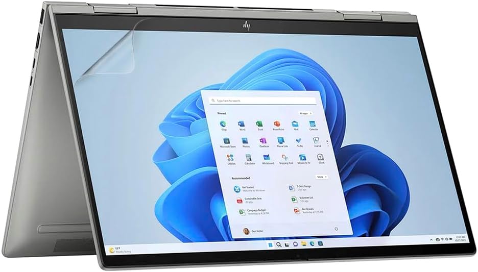 Matte Anti Glare Screen Protector for HP Envy x360 15.6 inch Intel Evo Platform 2-in-1 Touchscreen Laptop 15-fe1073cl 2 PACK