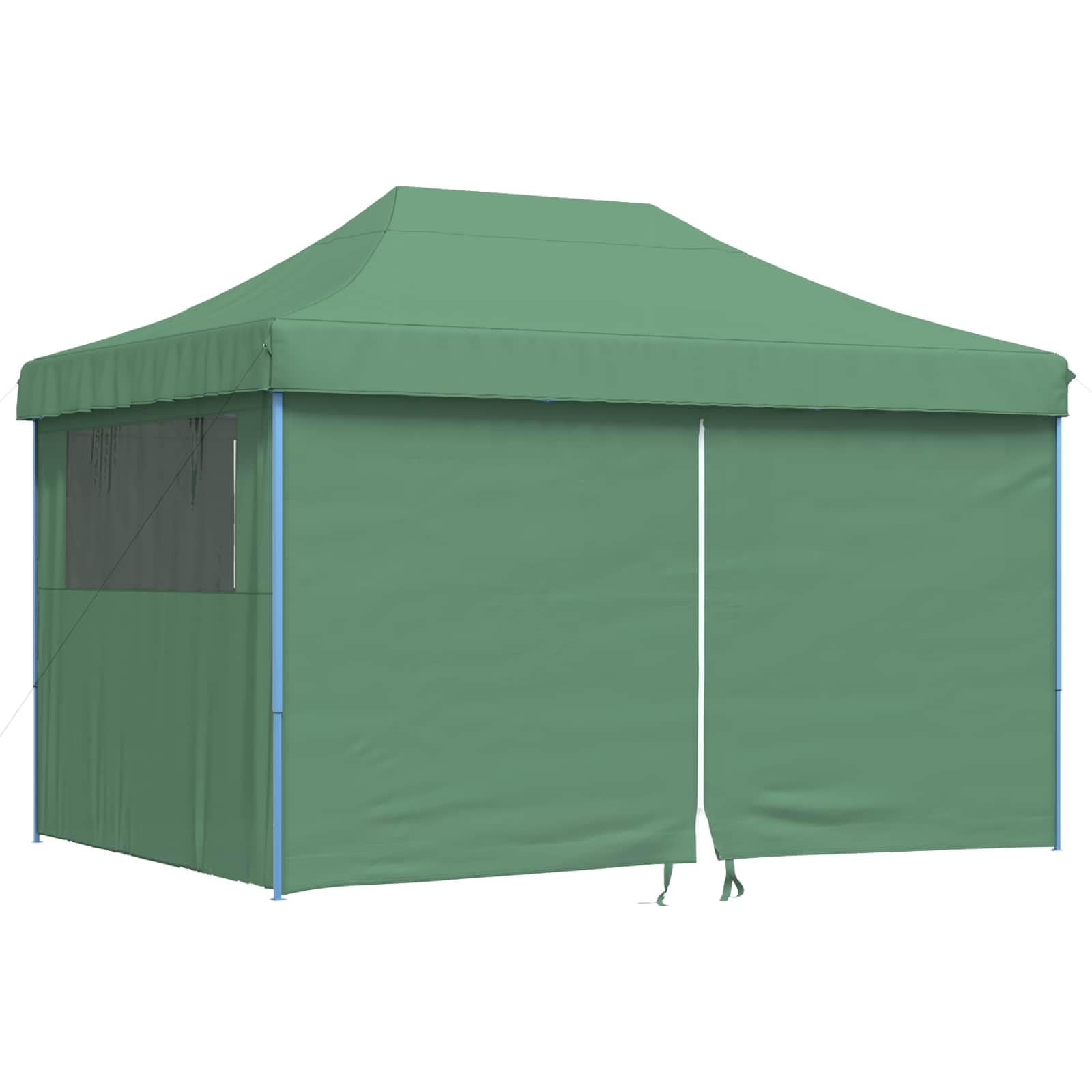 Zielony namiot imprezowy 279 x 410 x 315 cm tkanina Oxford