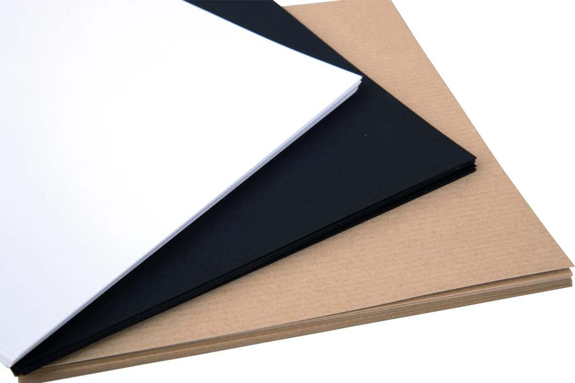 Rayher 100 Origami Folding Sheets 15 x 15 cm - White-Beige-Black