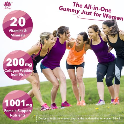 LILICARE Women's Multivitamin Gummy + Iron