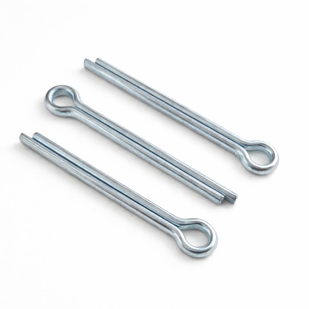 6.3mm x 56mm (Pack of 50) Split Pins Steel Zinc Plated ISO1234 Cotter Pins DIY Fastening - F08A 6.3x56_50