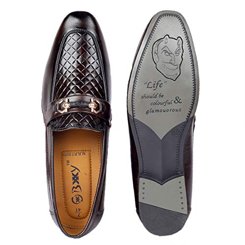 Image of YUVRATO BAXI Men's Synthetic Material Stylish Casual Loafer and Mocassin, Slip-On Shoes