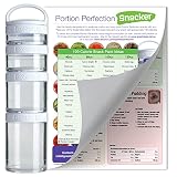 Portion Perfection Portion Control Container for Weight Control | 4 Piece Stackable Snack Container
