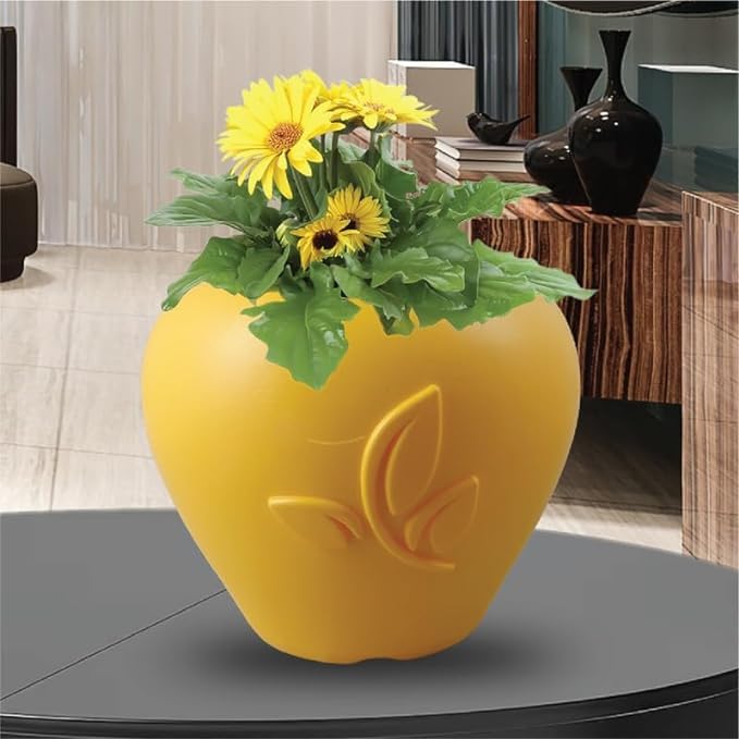 Apple Pot Flower Pots for Indoor Plants Apple Pots Table Top Planter for Living Room, Home Decor, Terrace, Balcony, Home Gardening, and Gifting (Size - 7Inch, Pack of 2) (Yellow) (B0CRDZZ3K4) Amazon Price History, Amazon Price Tracker