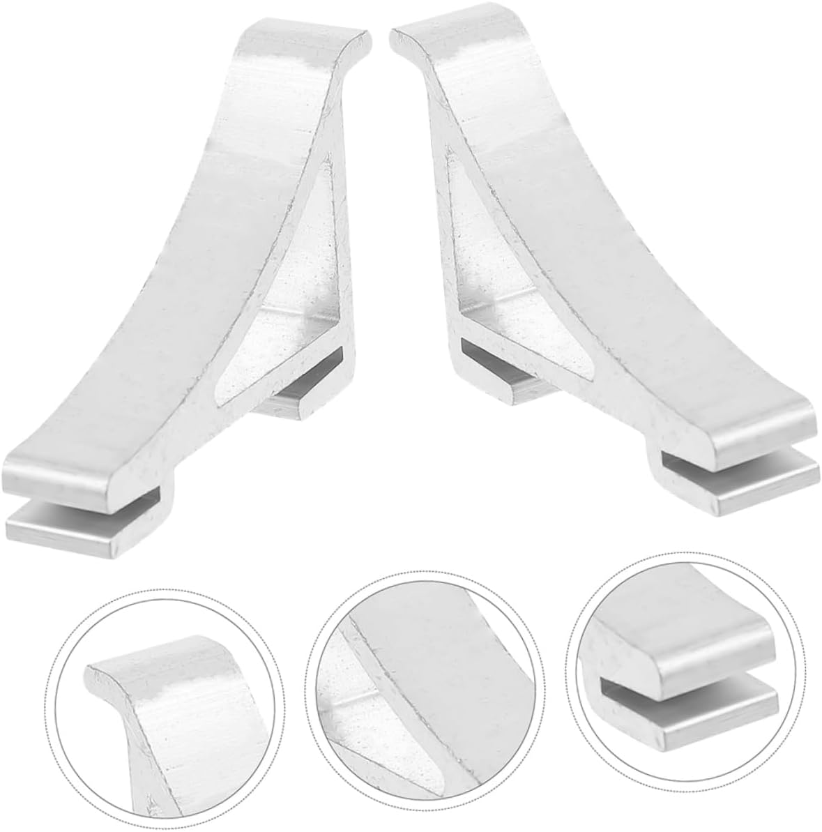 12pcs Refrigerator Shelf Spacers Metal Freezer Clamp Hooks Fridge Bracket for Rv Refrigerator Easy Install Fridge Clips
